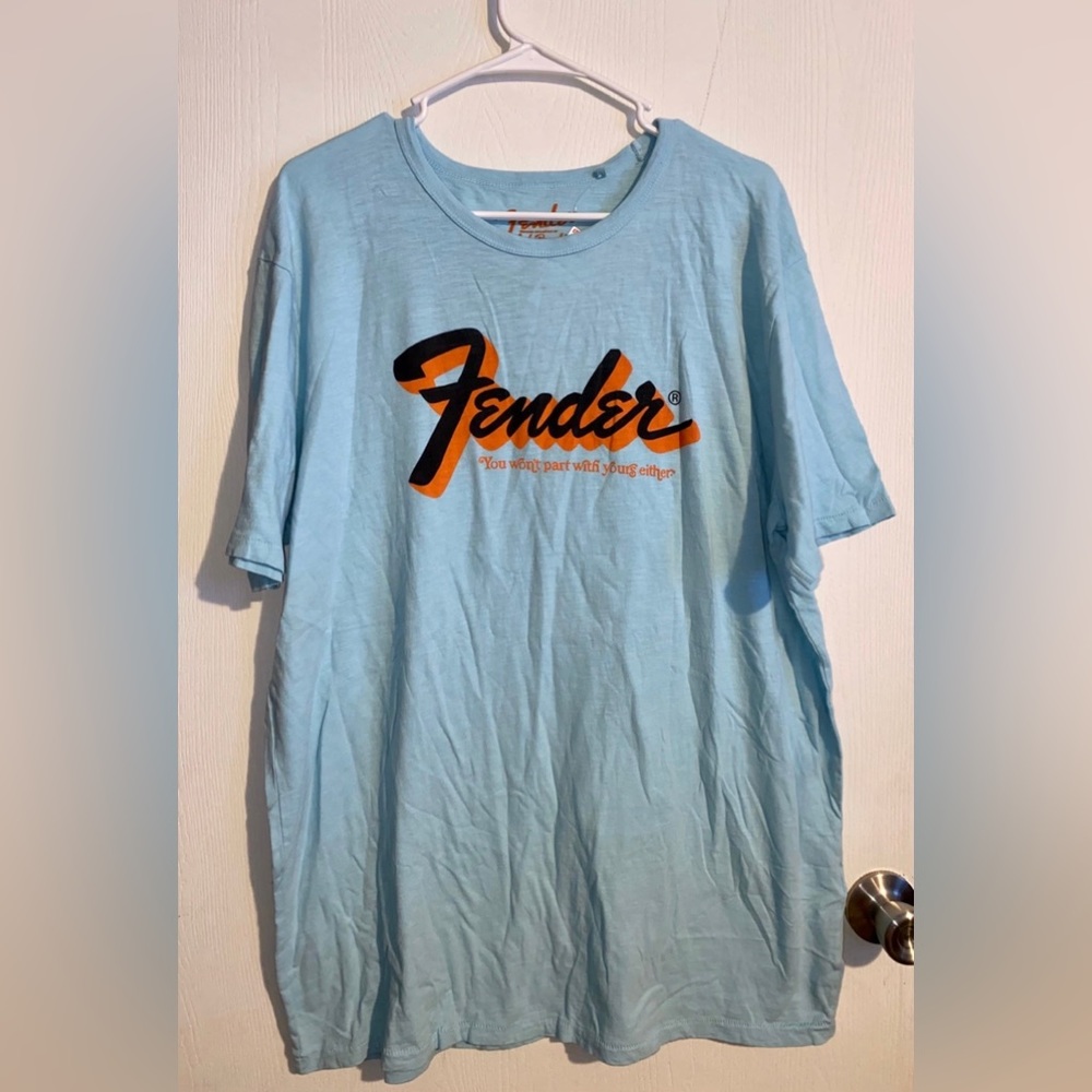 NWOT Men’s Fender By Lucky Brand Tshirt size XL Blue